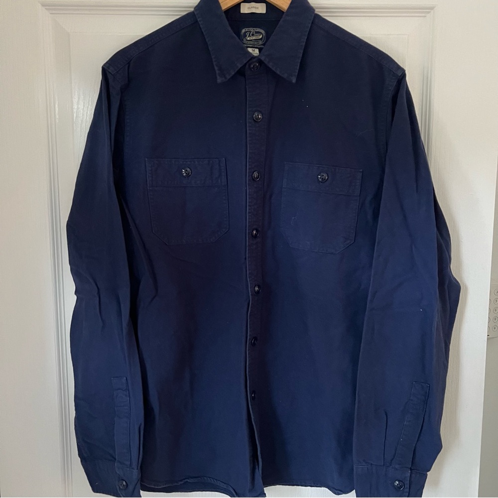 J. Crew cotton flannel shirt jacket men’s medium